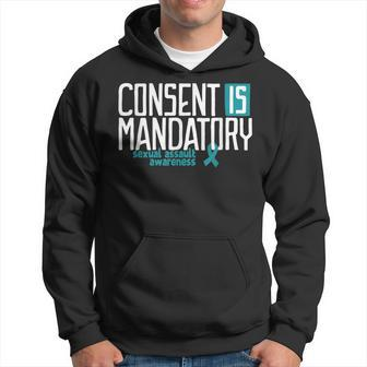 Consent Is Mandatory Sexual Assault Awareness Hoodie | Mazezy