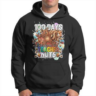 Cool 100 Days Of Driving My Teacher Nuts Dabbing Squirrel Men Hoodie Graphic Print Hooded Sweatshirt - Seseable
