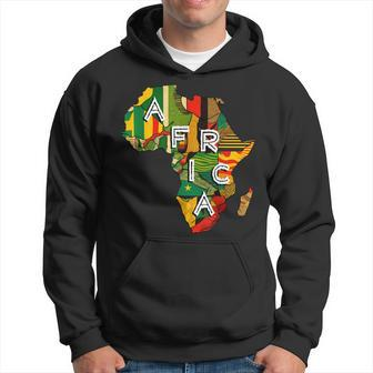 Cool Africa Map Traditional Kente Cloth African Melanin Hoodie - Thegiftio UK