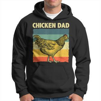 Cool Chicken Dad For Men Father Hen Chicken Farmer Whisperer Hoodie | Mazezy