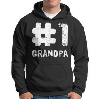 Cool Grandfather Number 1 Grandpa Granddad Hoodie | Mazezy