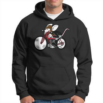 Cool Motorcycle Vintage Cartoon Mouse T Hoodie | Mazezy