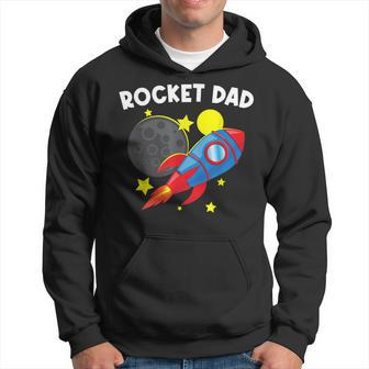 Cool Rocket For Dad Father Rockets Space Ship Spacecraft Hoodie | Mazezy