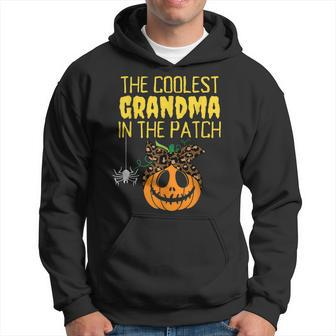 Coolest Grandma In The Patch Grandma Halloween Costume Nana Men Hoodie - Thegiftio UK