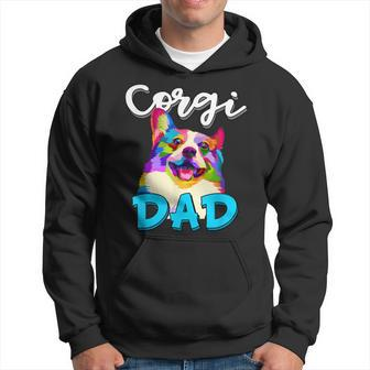 Corgi Dad Funny Corgi Owner Fathers Day Gift Gift For Mens Hoodie | Mazezy