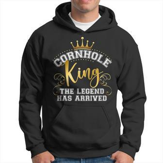 Cornhole King Legend Has Arrived Vintage Hoodie - Seseable