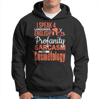 Cosmetology Funny Beautician Esthetician Cosmetologist Hoodie | Mazezy