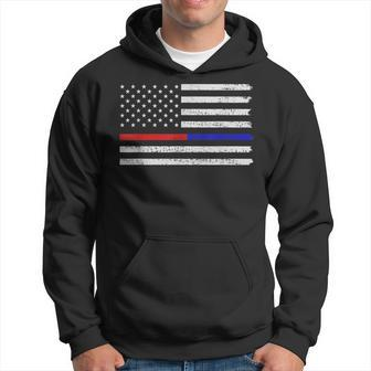 Courageous Fire Fighter & Police Hoodie - Seseable