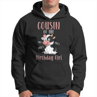 Cousin Of The Birthday Girl Cow Girl Party Birthday Hoodie - Seseable