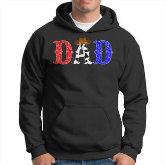 Cowboy Dad Western Rodeo Theme Kids Birthday Party Matching Gift For Mens Hoodie | Mazezy