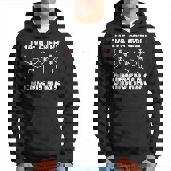 Creepy Christmas Skeleton Costume Snow Xmas Men Hoodie - Thegiftio