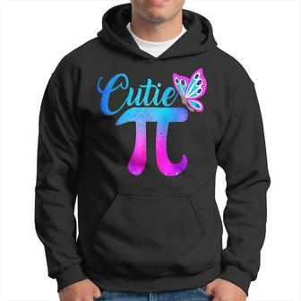 Cute & Funny Cutie Pi Math Pie Butterfly Adorable Math Pun Hoodie - Seseable