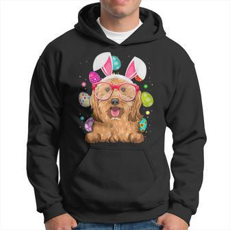 Cute Bunny Cockapoo Dog Face Easter Eggs Easter Day Hoodie | Mazezy