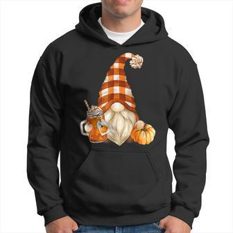 Cute Holiday Gnome For Thanksgiving With Fall Pumpkin Spice V13 Men Hoodie - Thegiftio UK