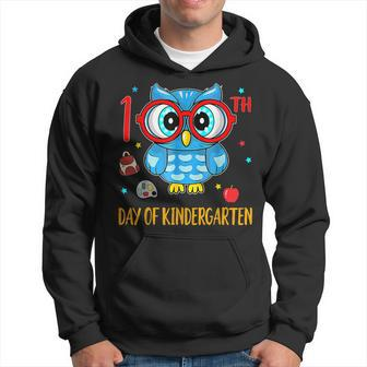 Cute Owl 100Th Day Of Kindergarten 100 Days Smarter Men Hoodie - Thegiftio UK