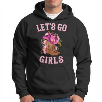 Cute Western Cowgirls Country Western Rodeo Lets Go Girls Hoodie | Mazezy