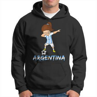 Dabbing Argentina Soccer Girl 2018 Football Jersey Hoodie | Mazezy
