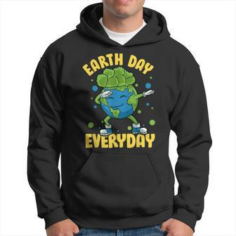 Dabbing Earth Day Everyday Earthday Dab Every Day Planet Hoodie | Mazezy