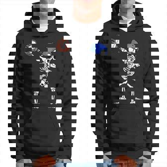 Dabbing Skeleton Baseball Halloween Player Catcher Pitcher V2 Men Hoodie - Thegiftio UK