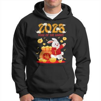 Dabbing Year Of The Rabbit Happy Chinese New Year 2023 Hoodie - Seseable
