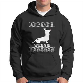 Dachshund Dog Lover Weenie Reindeer Ugly Christmas Sweater Gift Hoodie - Monsterry