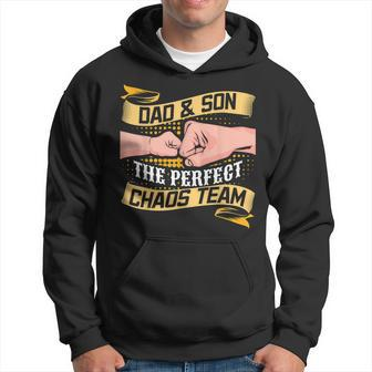 Dad And Son Fathers Birthday Day Lad Daddy Family Matching Gift For Mens Hoodie | Mazezy