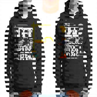 Dad Birthday Crew Gift Construction Birthday Party Hoodie | Mazezy