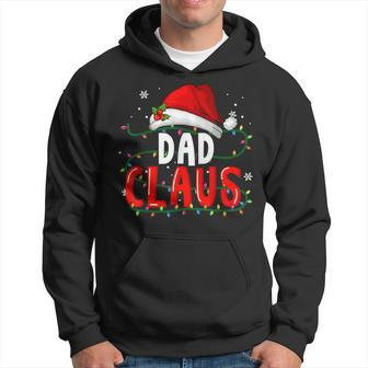 Dad Claus Christmas Famiy Matching Pajamas Team Santa Men Hoodie Graphic Print Hooded Sweatshirt - Seseable