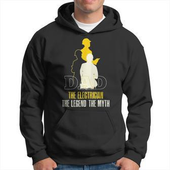 Dad Electrician Gift Fathers Day Electrical Engineer Lineman Hoodie - Seseable