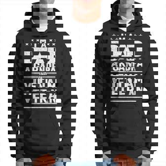 Dad Grandpa Vietnam Veteran Vintage Top Men Gift Men Hoodie Graphic Print Hooded Sweatshirt - Seseable