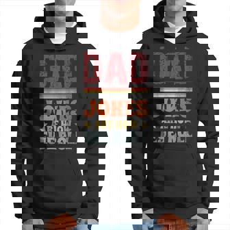 Dad Jokes Are How Eye Roll Fathers Day Funny Father Dad Hoodie - Thegiftio UK