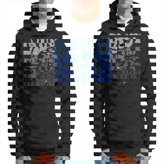 Dad Man The Myth The Legend Retro Groovy Fathers Day Funny Hoodie - Thegiftio UK