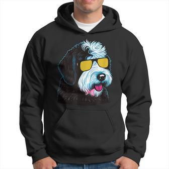 Dad Mom Cool Dog Sunglasses Sheepadoodle Hoodie | Mazezy UK