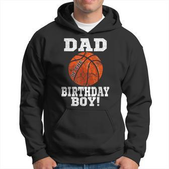 Dad Of The Birthday Boy Basketball Lover Vintage Retro Hoodie - Seseable