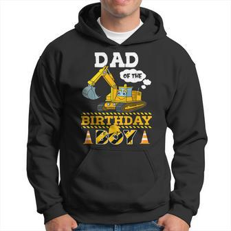 Dad Of The Birthday Boy Construction 1St Birthday Party Hoodie | Mazezy