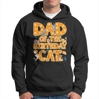 Dad Of The Birthday Cat Father Kitten Lover Hoodie | Mazezy AU