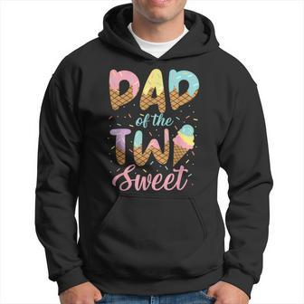 Dad Of The Two Sweet Birthday Girl Ice Cream Lovers 2Nd Hoodie | Mazezy