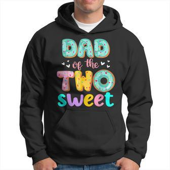 Dad Of The Two Sweet Donut Birthday Family Theme Girl Gift For Mens Hoodie | Mazezy