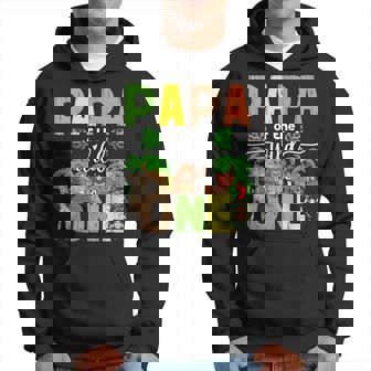 Dad Of The Wild One Zoo Birthday Safari Jungle Animal Hoodie | Mazezy