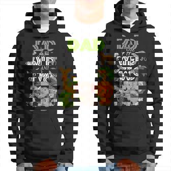 Dad Of The Wild Two Zoo Birthday Safari Jungle Animal Hoodie - Thegiftio