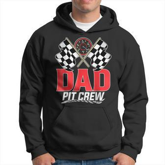 Dad Pit Crew Race Car Birthday Party Racing Family Hoodie - Thegiftio UK