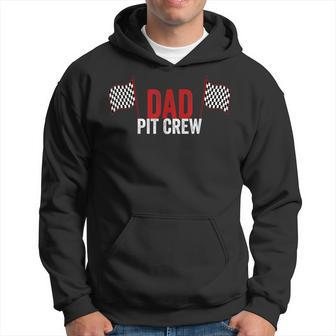 Dad Pit Crew Vintage For Racing Party Costume Hoodie - Seseable