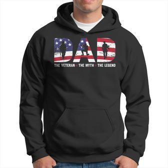 Dad The Veteran The Myth The Legend Veterans Day Hoodie - Seseable