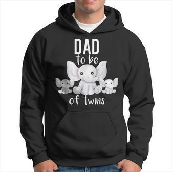 Dad To Be Of Twins Elephant Baby Shower Twin Dad Gift Gift For Mens Hoodie | Mazezy