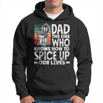 Dad Who Knows How To Spice Up Our Lives Fathers Day Grill Hoodie - Thegiftio UK