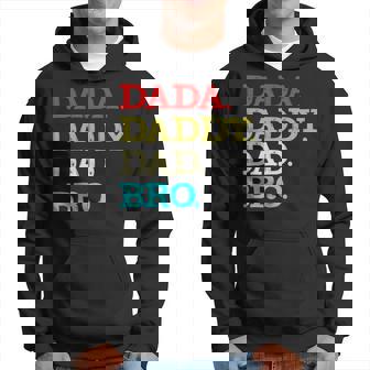 Dada Daddy Dad Bro Vintage Fathers Day Hoodie - Seseable