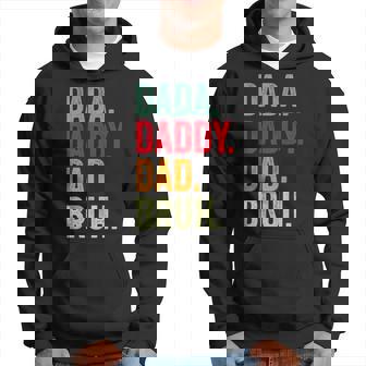 Dada Daddy Dad Bruh Best Dad Ever Happy Fathers Day Vintage Hoodie - Seseable