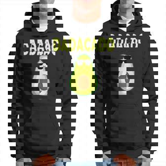 Dadacado Funny Avocado Dad Fathers Day Daddy Men Hoodie - Thegiftio UK