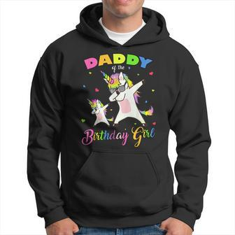 Daddy Of The Birthday Girl Dabbing Unicorn Princess And Dad Hoodie | Mazezy CA
