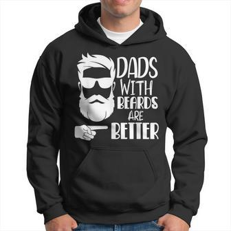 Dads With Beards Are Better Funny For Dad Father Papa Hoodie | Mazezy UK